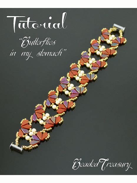 BUTTERFLIES IN MY STOMACH Beading Pattern Beaded Bracelet Tutorial With