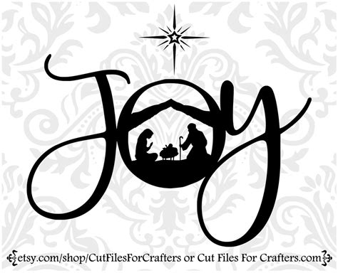 Joy Nativity Scene Svg, Nativity Svg, Joy to the World the Lord is Come Svg, Christmas Nativity ...