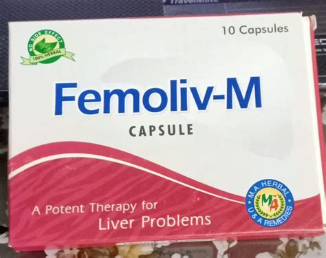 Liver Correction Boost Energy Femoliv M Capsule Herbal Grade Standard