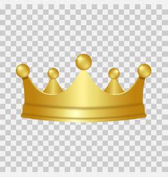 Golden Crown Royalty Free Vector Image VectorStock