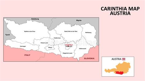 Mapa De Carintia Mapa Estatal Y De Distrito De Carinthia Mapa