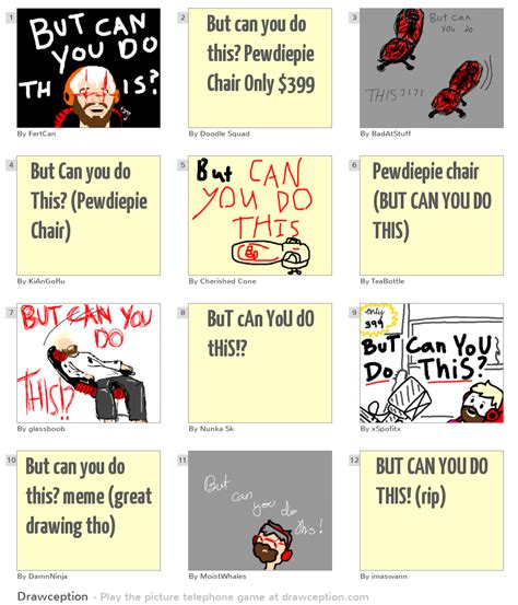 But Can You Do This Pewdiepie Chair Only 399 Drawception