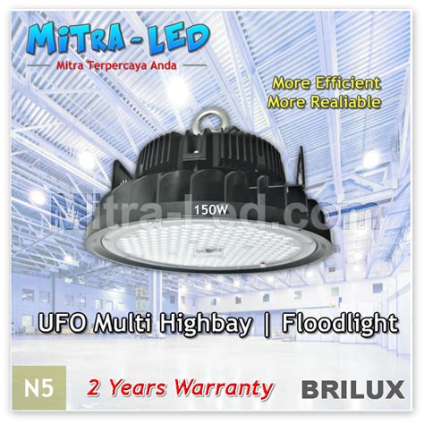 Jual LED Industri Highbay UFO Kapasitas 100Watt Industri Garansi 2