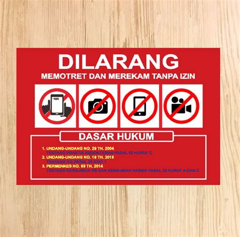 Stiker Dilarang Memotret Stiker Larangan Memotret Dan Merekam Tanpa