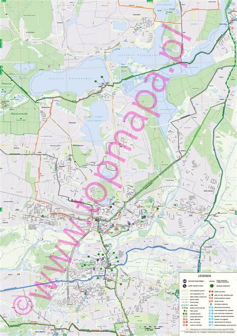 Rowerowy Konin I Okolice Mapa Turystyczna TopMapa