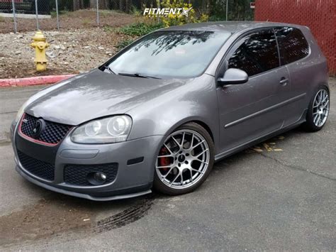 2008 Volkswagen Gti Base With 18x85 Enkei Raijin And Continental 225x40 On Coilovers 2814643