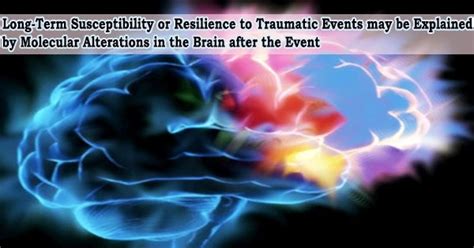 Long Term Susceptibility Or Resilience To Traumatic Events May Be