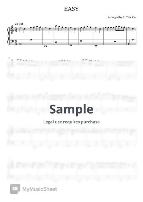 LE SSERAFIM EASY Piano Cover Sheets By Li Tim Yau