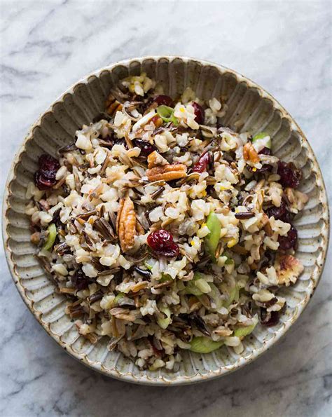 Wild Rice Salad With Cranberries And Pecans Recipe