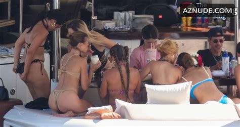 Camila Cabello Sizzles In Sexy Black Bikini On Marc Anthony S Yacht In Miami Aznude