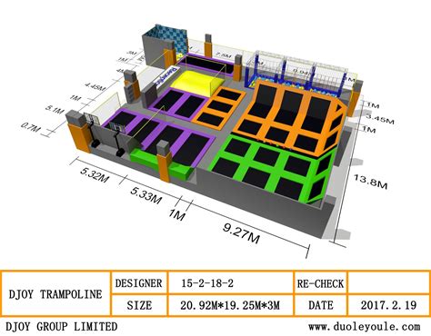 Indoor Trampoline Park Design Amusement Trampoline Park Bj Bu15