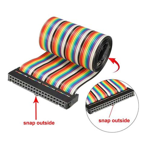 Pin Flat Rainbow Ribbon Cable Awg Ecocables