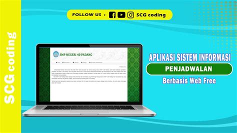 Aplikasi Sistem Informasi Penjadwalan Berbasis Web Free YouTube