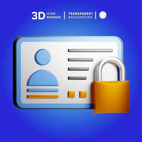 Premium Psd Personal Data 3d Illustration Rendering 3d Icon Colored