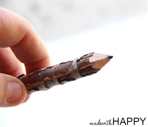 How to Make Twig Pencils - Made with HAPPY