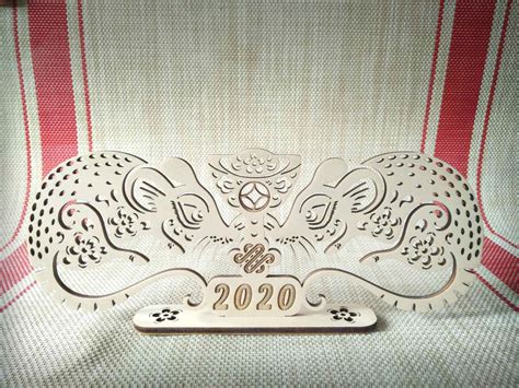 Новогодние игрушки из фанеры год Крысы 2020