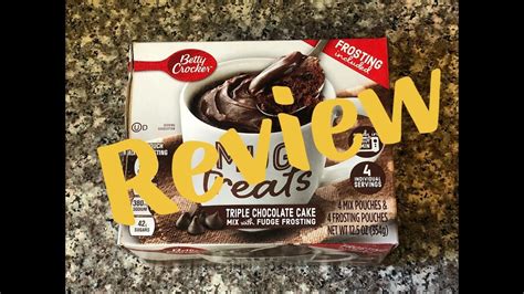 REVIEW Betty Crocker Mug Treats YouTube