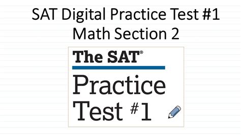 Digital Sat Practice Test 1 Walkthrough Math Section 2 Easy