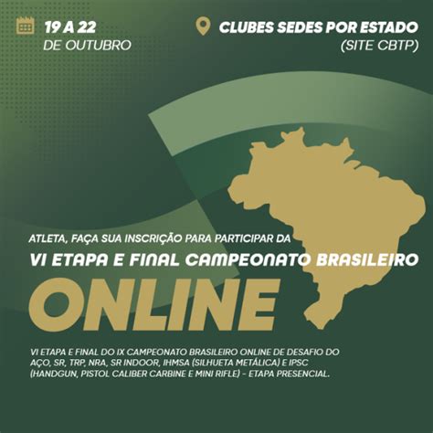 Inscri Es Abertas Para A Vi Etapa E Final Do Brasileiro Online Etapa