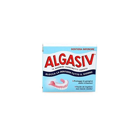 Algasiv Adesivo Protesi Inferiore Cuscinetti Per Dentiera Para