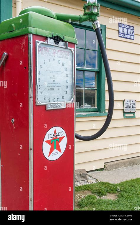 New Zealand Cardrona New Zealand Old Fuel Pump Petrol Pump Outside The