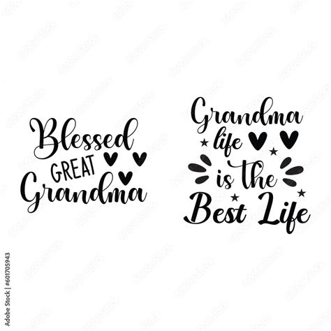 Vetor De Grandma Svg Bundle Grandma Shirt Svg Blessed Grandma Svg