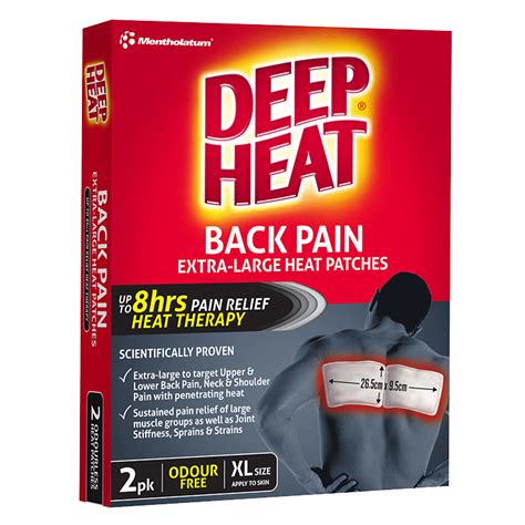 Deep Heat Back Pain | Extra Large Heat Patches | Deep Heat Australia