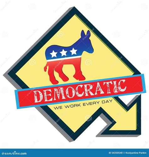 Symbol Of Us Democratic Party Editorial Stock Photo Image 54350548