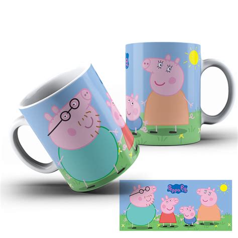 Caneca Personalizada Porcelana PEPPA PIG 325 ML Varias Artes Shopee