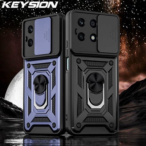 Buy KEYSION Shockproof Armor Case For HONOR X8A X8 5G Slide Camera Lens