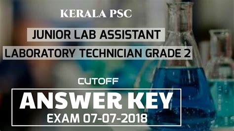 Junior Lab Assistant Laboratory Technician Grade 2 Answer Key