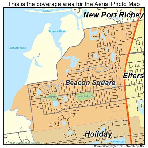 Aerial Photography Map of Beacon Square, FL Florida