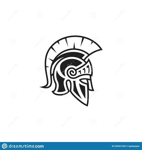 Spartan Helmet Logo Clipart Ancient Greek Symbol