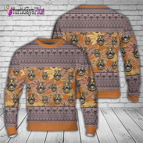 Veteran Sweater Us Navy Master Chief Goat Skull Anchor Christmas Swea