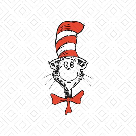 Cute Cat In The Hat Svg, Dr Seuss Svg, Cat In The Hat Svg, D - Inspire ...