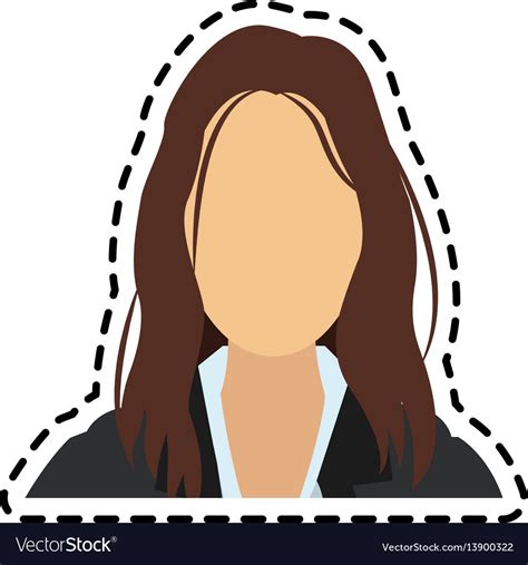 Faceless Business Woman Icon Image Royalty Free Vector Image