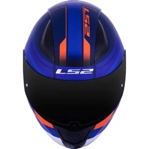 Capacete Ls Ff Rapid Slide Azul Vermelho Fosco