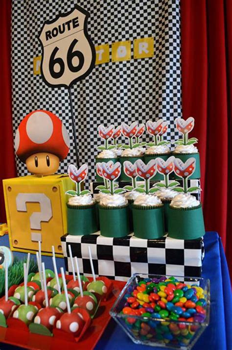 Decoraci N Para Fiesta De Super Mario Bros Kart De Cumplea Os