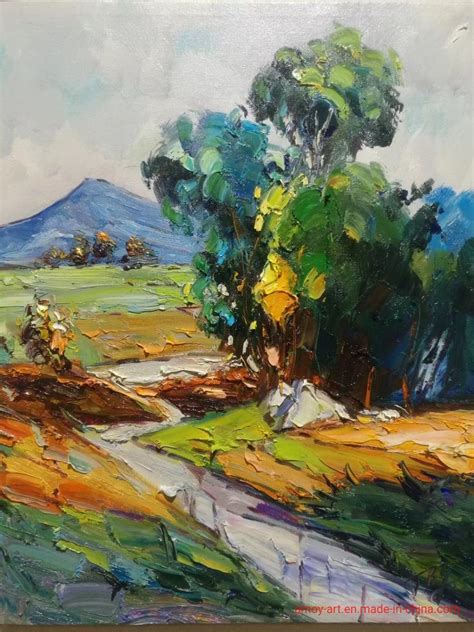 Handmade Original Landscape Oil Paintings In Knife Technique China