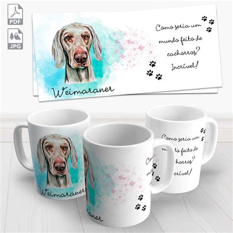 Caneca Pets Vol Weimaraner Sublima