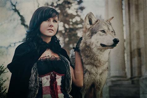 White Wolf Women And Wolves Cuddle In Beautiful Photographs By Rachel Lauren