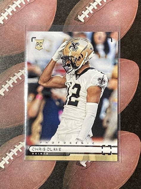 Panini Chronicles Photogenic Chris Olave Ph Base Rookie Saints