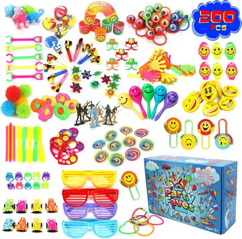 Party Faves 200PC Party Favors for Kids Goodie Bags Carnival Prizes Classroom Pinata Stuffers ...