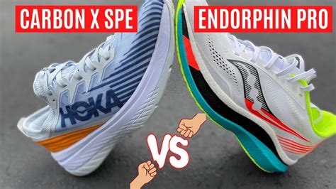 Saucony Endorphin Pro Vs Hoka Carbon X Spe Best Carbon Plate Marathon Shoe Youtube