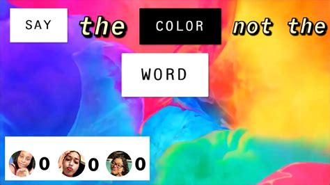 Say The Color Not The Word Challenge 2020 Youtube