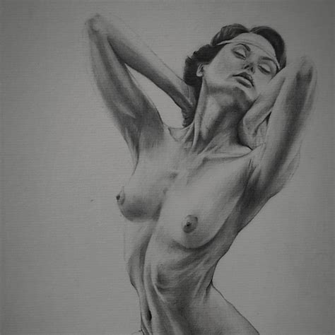 Female Nude Sketch Etsy