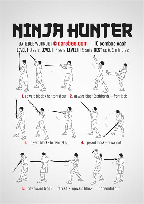 Ninja Hunter Workout Martial Arts Workout Mma Workout Workout