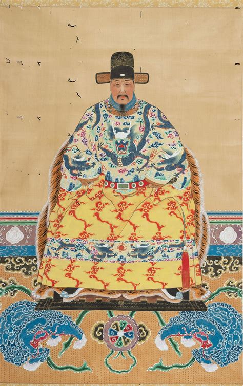 PORTRAIT OF THE EMPEROR HONGWU', QING DYNASTY (#0394) on Jan 18, 2023