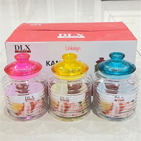 Jual Toples Kaca Kedap Udara New Kanmuri Isi 6 Toples Set DLX Shopee