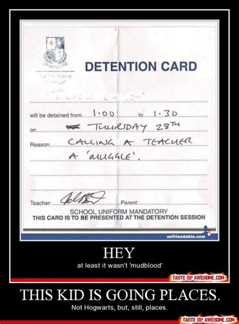 Funny Detention Slips Dump A Day